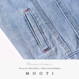 Осенняя длинная светлая джинсовая куртка для влюбленных, средней длины, свободный крой, оверсайз