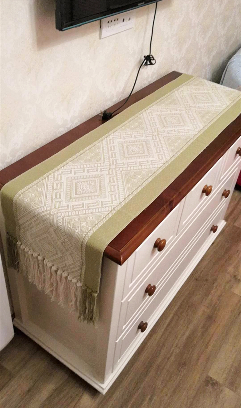 Bàn bông tự nhiên kiểu Mỹ Bắc Âu mới Trung Quốc handmade màu xanh lá cây bàn trà bàn bàn cờ phù hợp - Khăn trải bàn khăn trải bàn không thấm nước