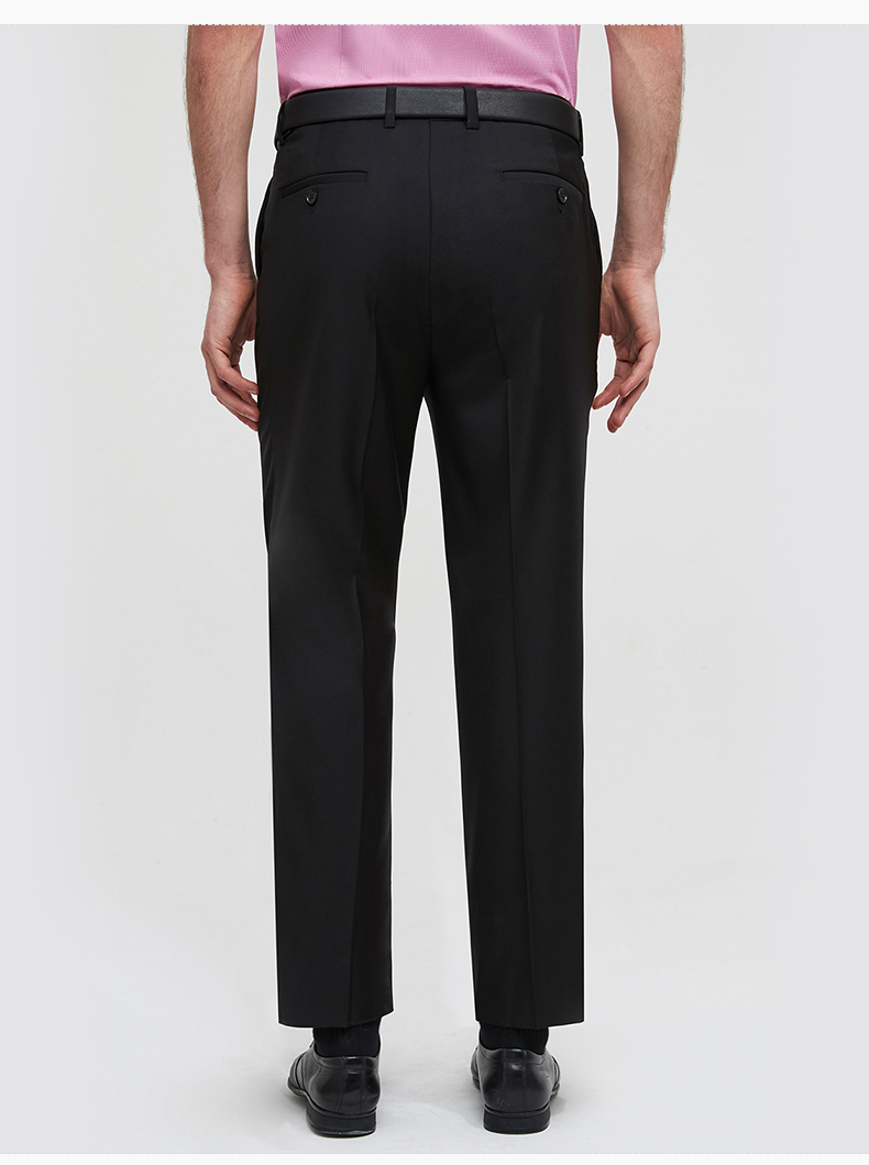 Quần tây Shengdexi nam mùa hè đen thẳng và quần lửng công sở trung niên [2019 cửa hàng mới] - Suit phù hợp đồ vest nam