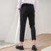 Saint Desi nam 2019 Thu mới Quần đen phù hợp với quần thun nam thun thun dài 9 chân - Suit phù hợp quần dài nam Suit phù hợp