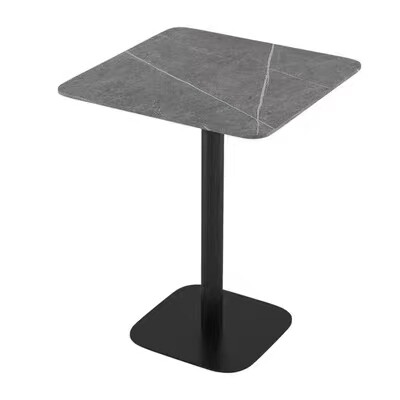 Rockboard Table Minimalist Light Extravagant Dining Cafe West Restaurant Hotel Clear Bar Rock Plate Table Round Rectangular Negotiate Table-Taobao