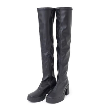 C+ legs are perfect! make them look slimmer and longer! japanese retro thick-soled knight boots for women, high boots, long boots