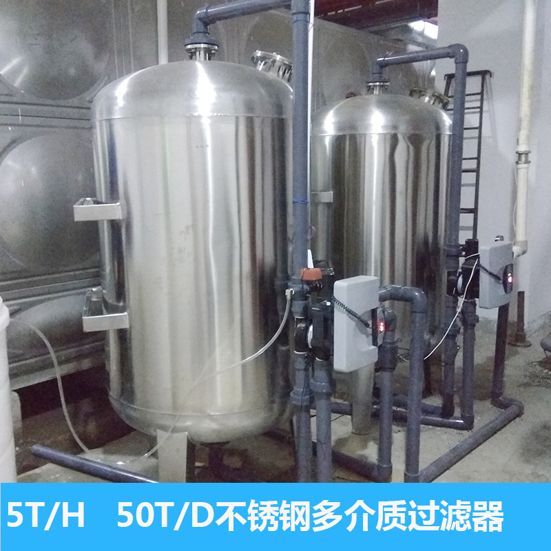 Shii 5T H Ton 50T D Countryside Centralized Water Supply Equipment Stainless Steel Multi-Medium Filter Water Purification Treatment
