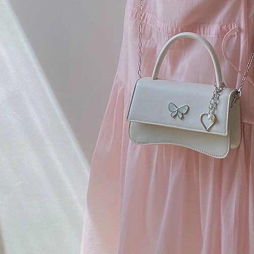 Небольшая дизайнерская сумка через плечо с бантиком, цепь, сумка на одно плечо, коллекция 2022, премиум класс