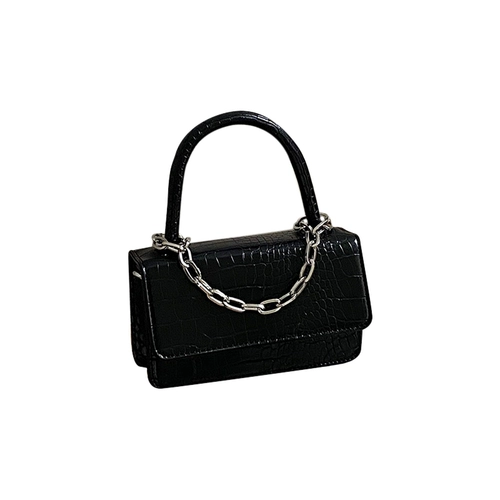 Ретро цепь, минималистичная сумка на одно плечо, сумка через плечо, крокодиловый принт