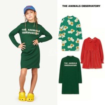 Spot watermelon home TAO 22FW autumn and winter girls fashionable casual long-sleeved dress velvet dress