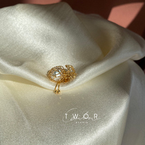 High-end series exclusive custom Japanese high-end craft 18K real gold net pocket natural baroque pearl pendant