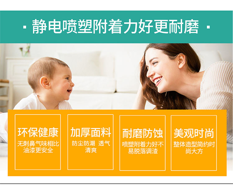 Thạc sĩ đơn giản vải tủ quần áo tủ quần áo không gian rộng lớn hiện đại HOM9011 bụi thép lắp ráp kinh tế kín - Buồng tủ áo