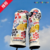 Japan BLUETEEGOLF golf club set wooden club cover driver head cover chicken leg club protective cover