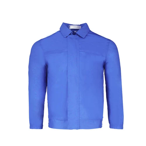 Рабочая одежда белой пищевой фабрики, гигиенический и чистый цех, рабочие перерабатывающего завода, рабочий костюм защитной одежды, мужская мукомольная фабрика