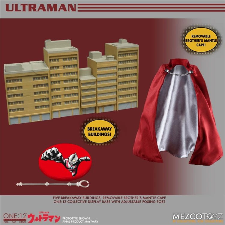 Модель для коллекции Spot Mezco ONE:12 Ultraman первого поколения, 6-дюймовая кукла-манекен, подлинная