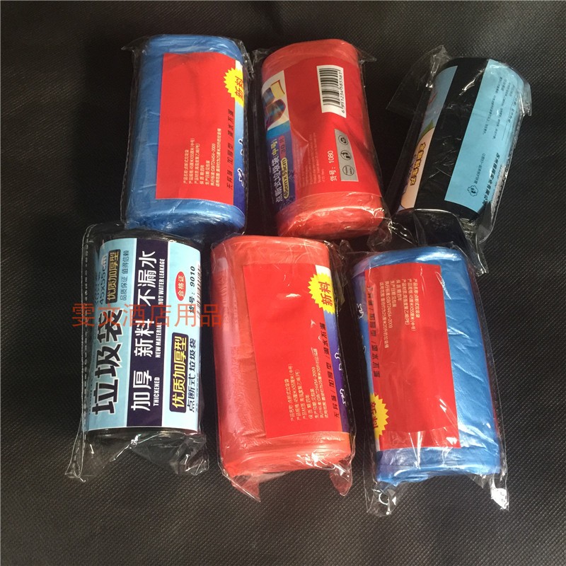 Thick color garbage bag 45 * 55cm point break garbage bag flat pocket mixed color delivery
