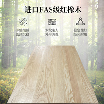 FAS red oak desktop custom furniture custom solid wood log desktop furniture custom dining table stair treads
