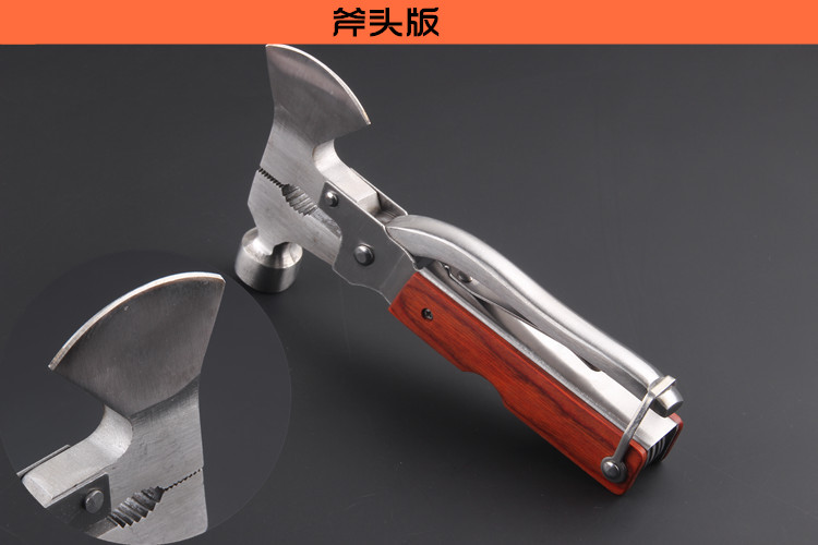 Đa công cụ ngoài trời survival tool rìu búa đa mục đích kìm an toàn búa tự động nguồn cung cấp folding knife kết hợp