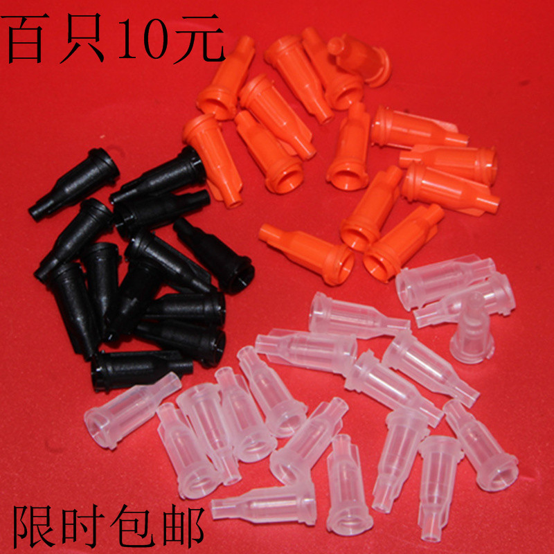 Syringe plug seal leak proof push needle tube syringe pneumatic fittings spiral front plug needle type small tip plug