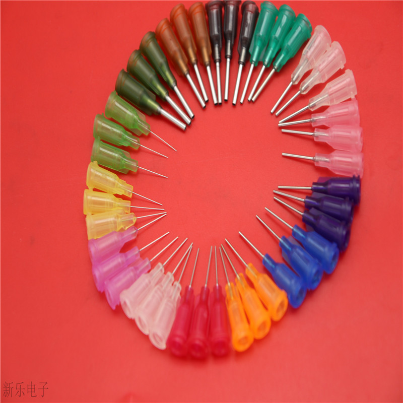 Plastic Steel Screw Mouth Precision Dispensing Machine Needle Industrial Spray Micellar Consumable Glue Syringe Stainless Steel Flat Head Needle