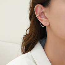 Temperament tassel thread 2021 New Tide advanced ear clip female summer French niche single earring personality