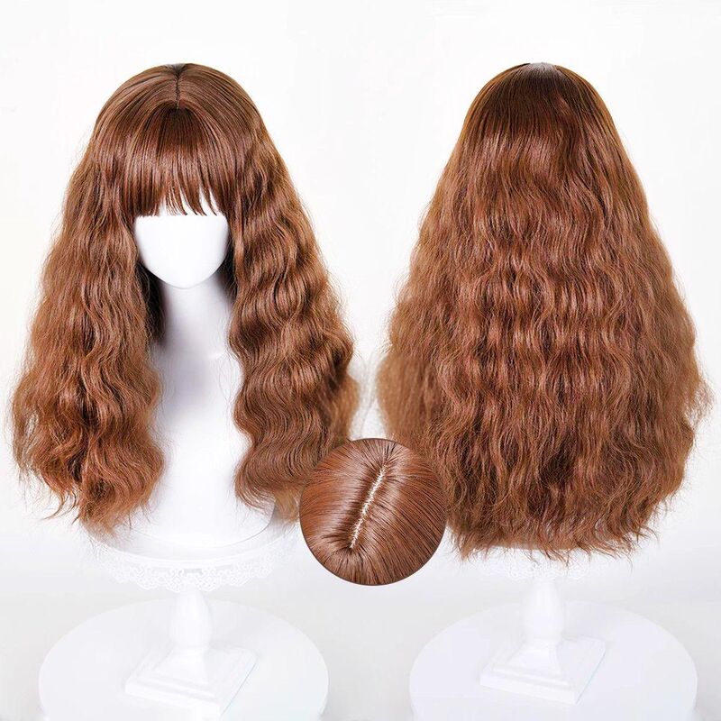Hermione Wig for Women Cosplay Light Brown Long Curly Hair with a Noble Feel, Natural Fluffy Wool Curls, Full Harry Potter Wig