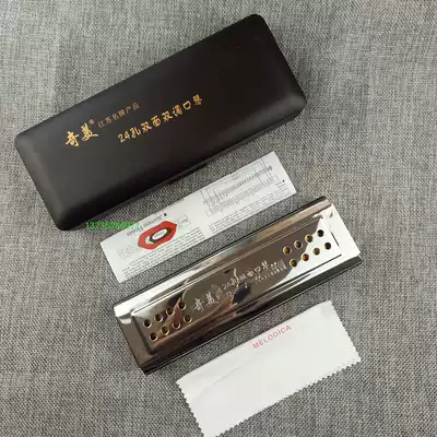 24 holes Qin Qimei 24 holes harmonica Qimei double-sided double tone piano bronze plate