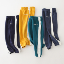 Broken Yard Clear Cabin Boy Pants Spring Autumn And Autumn Cash kid foreign air casual pants baby outwear long pants children sports pants