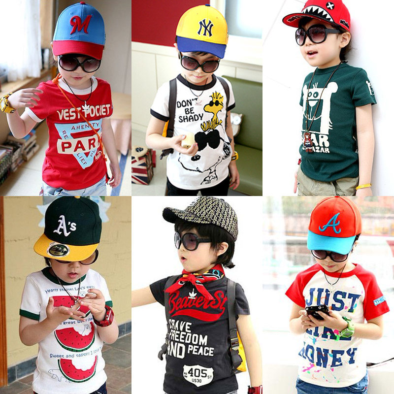 Boy T-shirt short sleeve pure cotton 2022 Summer new children's summer clothing Children's slim fit half sleeve children's blouse