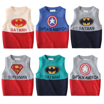 Broken clearance boy sweater vest spring and autumn childrens clothing baby autumn coat foreign style childrens waistcoat tide