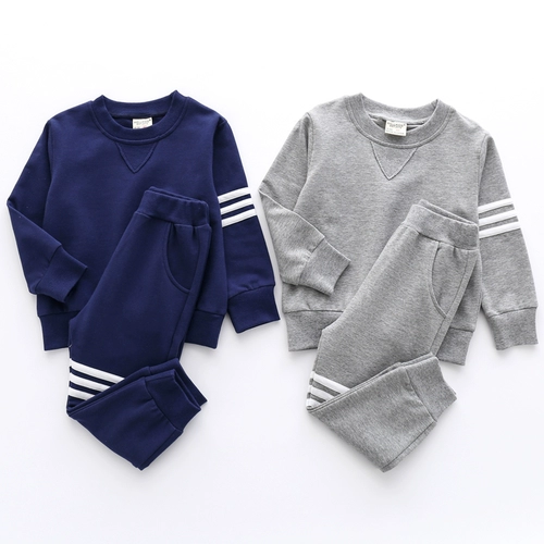 Осенняя толстовка для мальчиков, детский весенний спортивный комплект, детская одежда