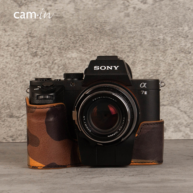 cam-in is suitable for a7m2 holster A7R2 leather case camera leather case leather cover leather cover head layer cowhide