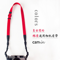 cam-in Micro Single camera Strap Fuji Sony Digital Shoulder Strap Universal round hole strap Lanyard Comfortable vintage literary