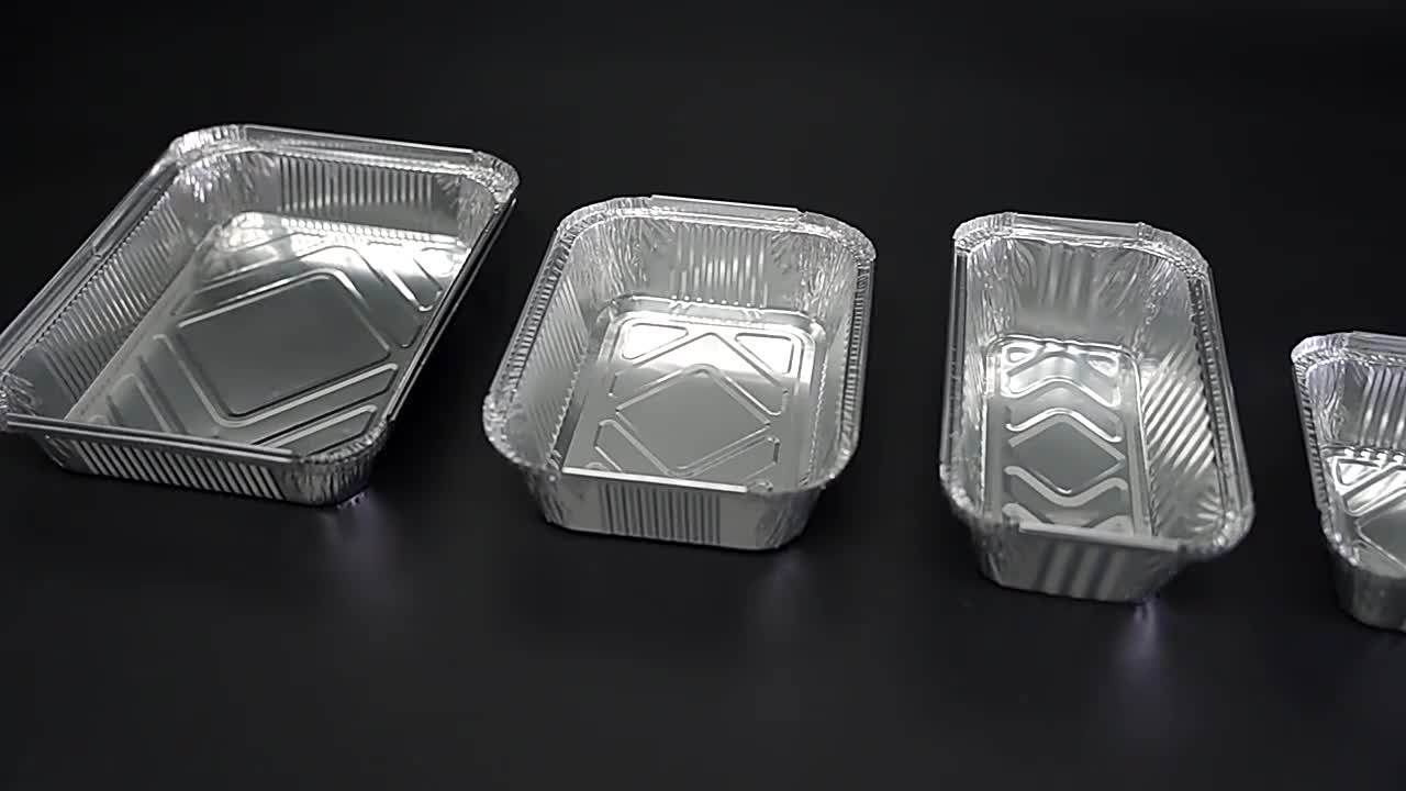 Disposable Tin Foil Dishes Catering Food Packaging Aluminium Foil