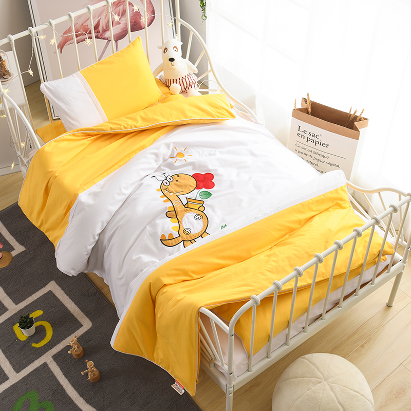 Full Cotton Kindergarten Quilt Three Sets of Core Winter quilted Children by Pure Cotton Children by Nap Crib Pindu Bedding Six Pieces