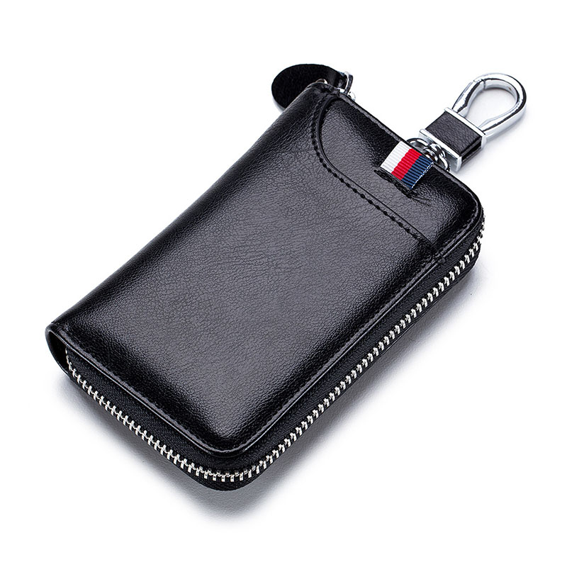 2022 new multifunctional genuine leather key bag wallet integrated men's cow leather large capacity car lock spoon bag brief