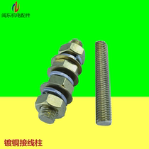 Generating copper-plated stud 6mm8mm10mm12mm copper-plated double-head threaded stud stud stud