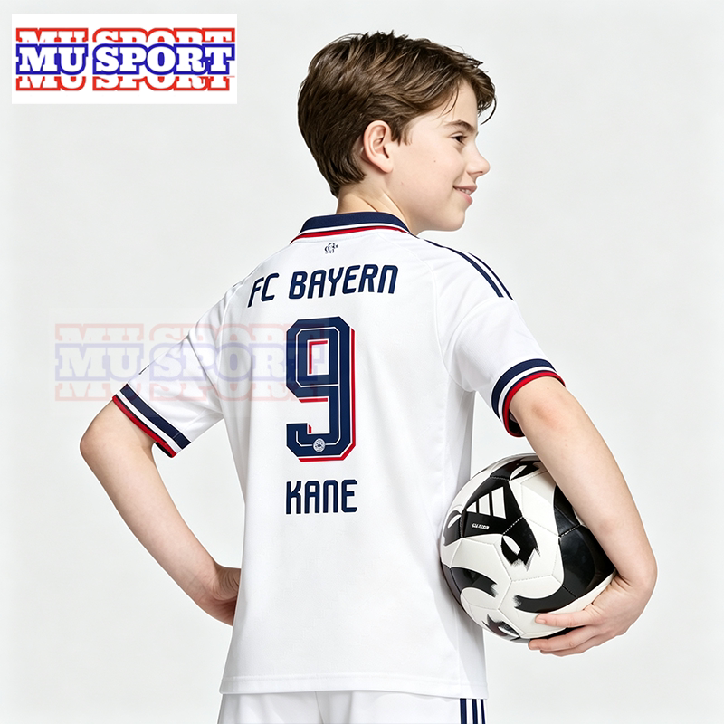 2627 Season Bayern Away Kidsren's Jersey Number 17 Olise Same Style Home Kidsren's Jersey Number 9 Kane Football Jersey