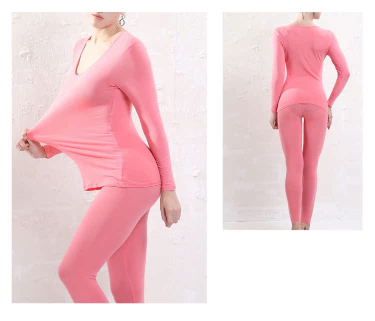 Chất lượng mỏng phần cotton nhiệt đồ lót xà cạp quần nữ mùa thu quần dài đáy áo sơ mi cổ tròn Slim phù hợp đồ lót nữ