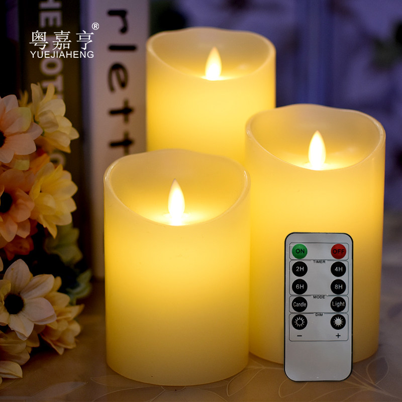 10 key remote control LED swing electronic candle home light creative romantic courted wedding wedding celebration for the Buddha candle lamp suit