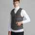 Mùa thu đông 2018 xuống áo vest cotton trung niên nam vest kinh doanh bình thường cổ chữ V xu hướng size dày 8690 Áo vest cotton