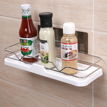 Shuangqing nail-free 201 stainless steel bathroom toiletries storage rack 3 kitchen and bathroom wall-mounted shower gel laundry liquid storage rack