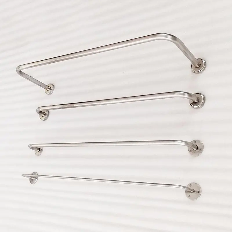 Clothing Store Stainless Steel Wall-Mounted U-Shaped Clothing Rack Display Rack Wall Hanging Clothes Rail Clothing Store Stainless Steel Wall-Mounted U-Shaped Clothing Rack Display Rack Wall Hanging Clothes Rail
