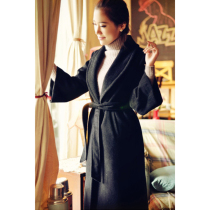 Jasmine cheongsam winter long robe woolen coat coat retro commuter cheongsam outside