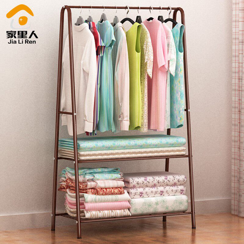 Cloakhat shelf floor bedroom Multi-functional clothes hanghanger corner Creative shelf reinforced composition