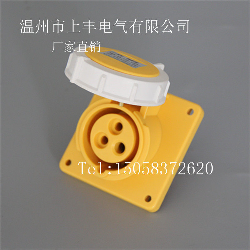 SFE Wenzhou Upper Fung manufacturer Direct 16A 16A 3P 110V IP67 concealed inclined socket SFN-4132-4