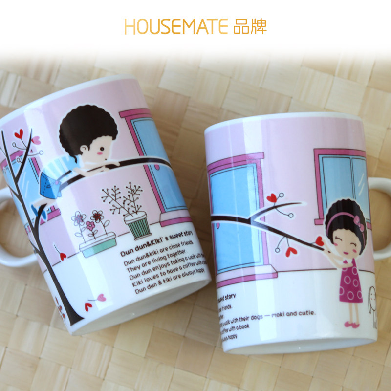 Emoji ceramic cup coffee cup milk cup mug children small cup cup home creative couple cup water cup