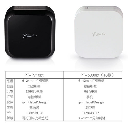 Brother Flagship Store PT-P710BT Маркировка машина для дома мобильный телефон Bluetooth Mini Label Bar