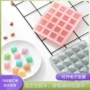 Silicone Square Ice Cube 16/20 lưới DIY Ice Cube Ice Cream Ice Cream Chocolate Mold Ice Freezer - Tự làm khuôn nướng khuôn bánh trung thu