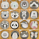 Ковер, нескользящие хлопковые детские качели для ползания, детский круглый игровой коврик, подвесная корзина