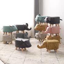 Animal chair small ins Net Red Elephant Stool children sitting children cute home benches 2 years old bench short