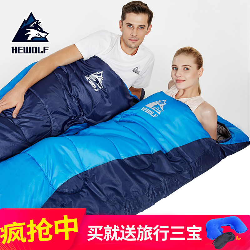 Sleeping bag Adult outdoor adult indoor four-season universal winter thickened warm cold camp travel portable