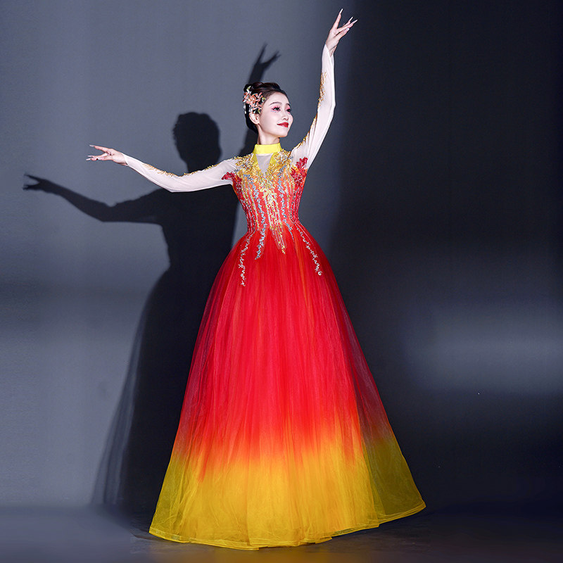 💃【华丽登场】现代民族舞蹈演出服,让你成为舞台焦点🔥-民族服装/舞台装-淘宝好物网