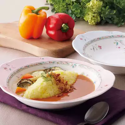 Spot Japanese Noritake Wushu Hanasarasa flower gavage bone porcelain cereal bowl pasta salad bowl